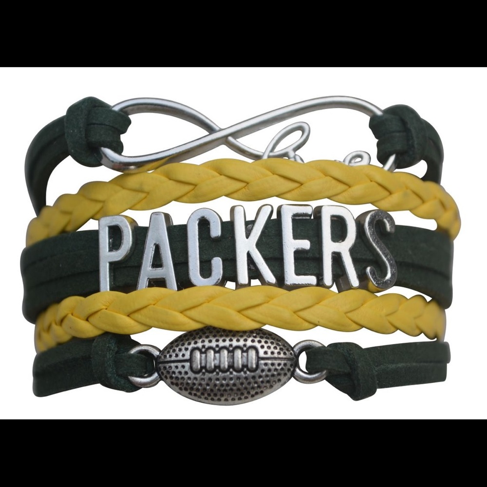 Love infinity Green Bay Packers bracelet